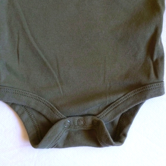 joe fresh green explorer long sleeve bodysuit diaper shirt 6 months baby - Picture 3 of 5